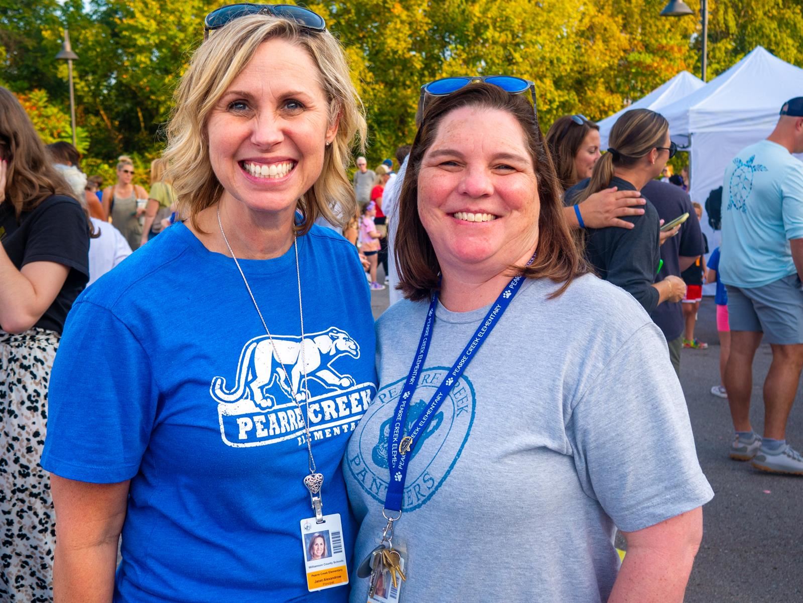 principal and teacher